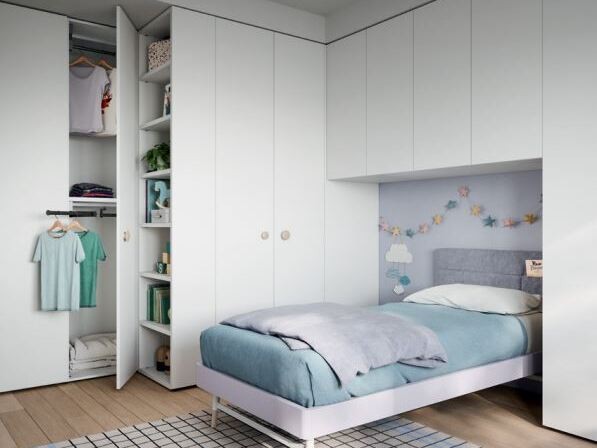 Cameretta con letto singolo Nidi Kids